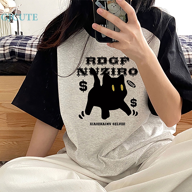 Áo Thun T-shirt Tay Ngắn Cổ Tròn In Hình Thời Trang Mùa Hè Dành Cho Nữ