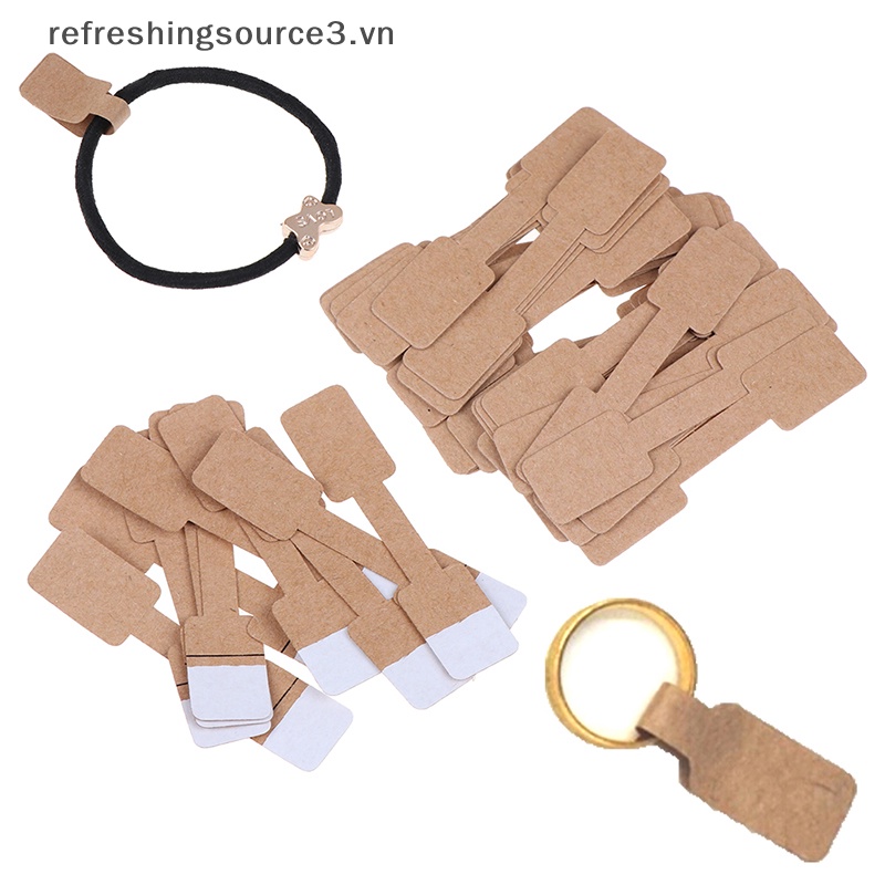 Set 50 / 100 Nhãn Dán Màu Trơn Dùng Làm Trang Sức Vòng Cổ / Nhẫn 3.vn