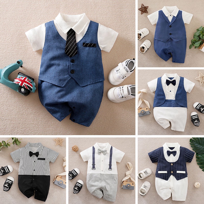 Áo liền quần Cotton HọA TiếT Sinh NhậT Cho Bé Trai (0-18 TháNg)