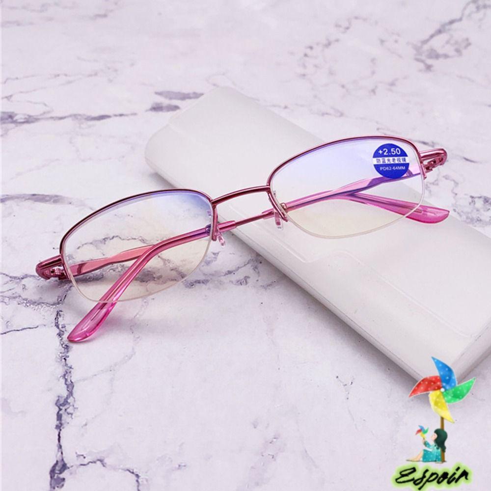 ESPO Kính Đọc Sách Nửa Gọng Chống Ánh Sáng Xanh Phong Cách Vintage