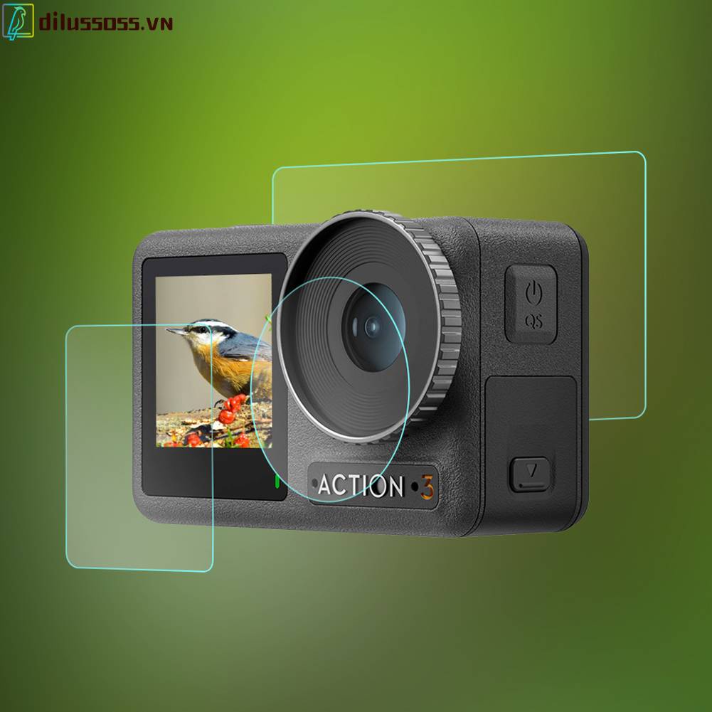 Kính Cường Lực Bảo Vệ Ống Kính Máy Ảnh Cho DJI Osmo Action 3