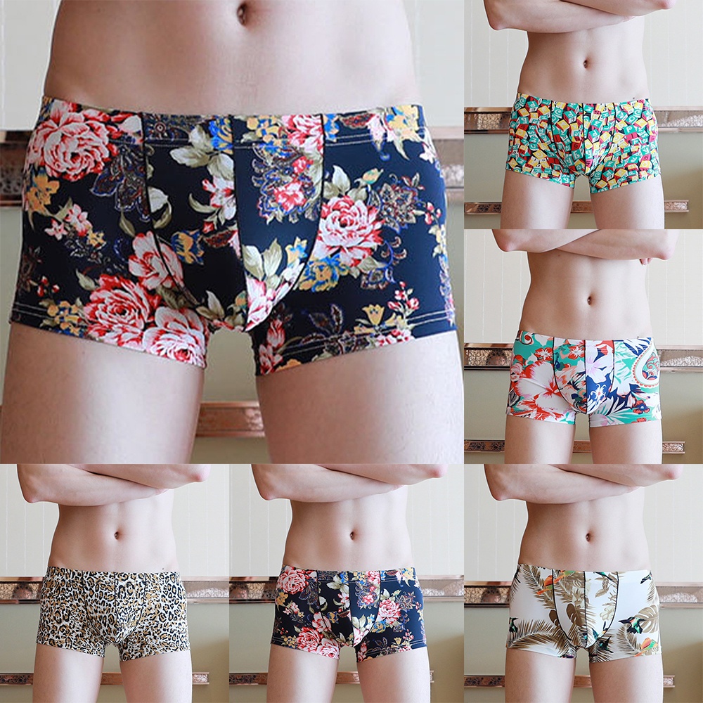 Quần Lót Boxer Nhiều Họa Tiết Thoải Mái Và Thoải Mái Cho Nam