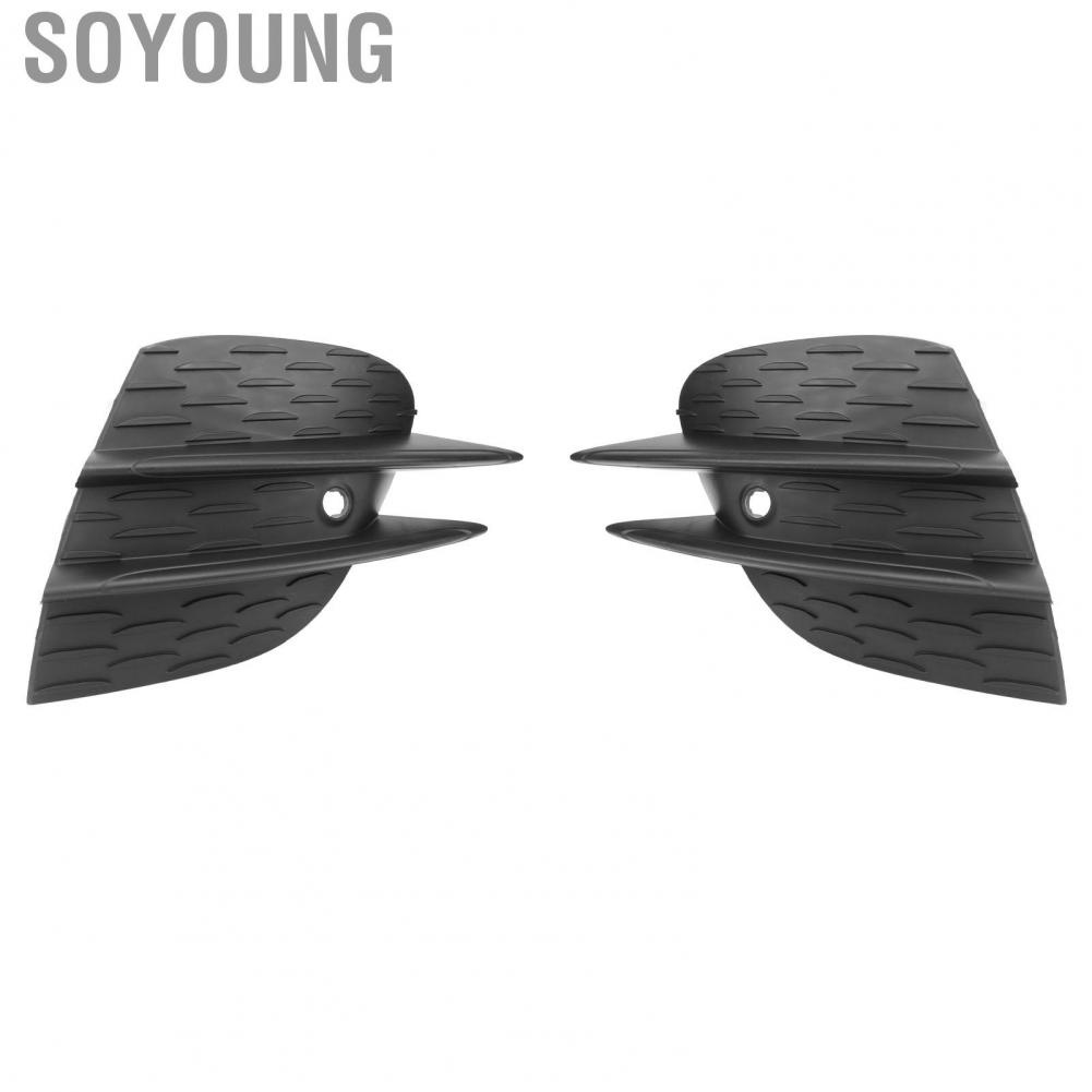 Soyoung Fog Light Frame  2138858904 Front Bumper Lower Right Grille Cover Trim Perfect Fit Shockproof Durable for E‑Class W213 AMG Line 2020‑2023 Facelift