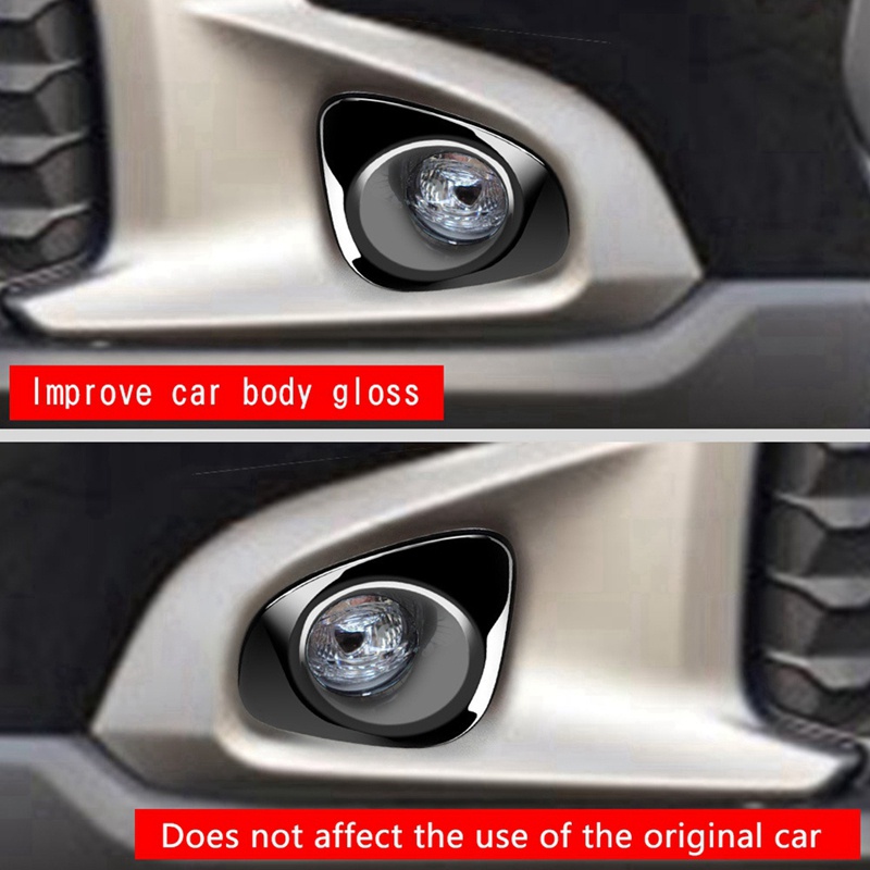 1 Cặp Khung Viền Đèn Sương Mù Phía Trước Màu Đen Bóng Thay Thế Chuyên Dụng Cho Toyota Corolla Cross 2021-2023