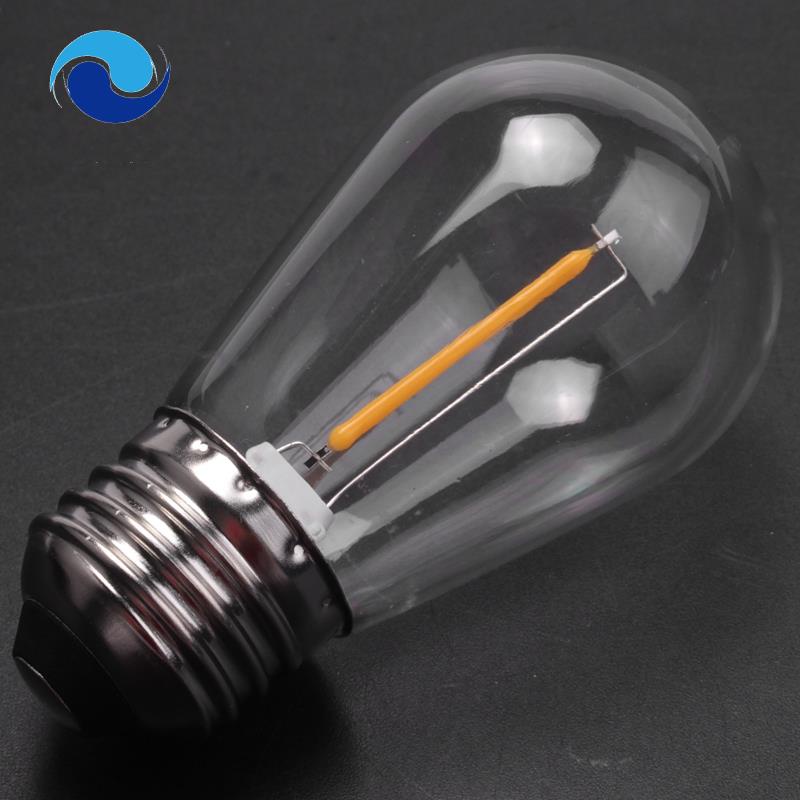 Bộ 15 Bóng Đèn LED S14 3V Ánh Sáng Trắng Ấm Chống Vỡ Dùng Ngoài Trời Tiện Dụng