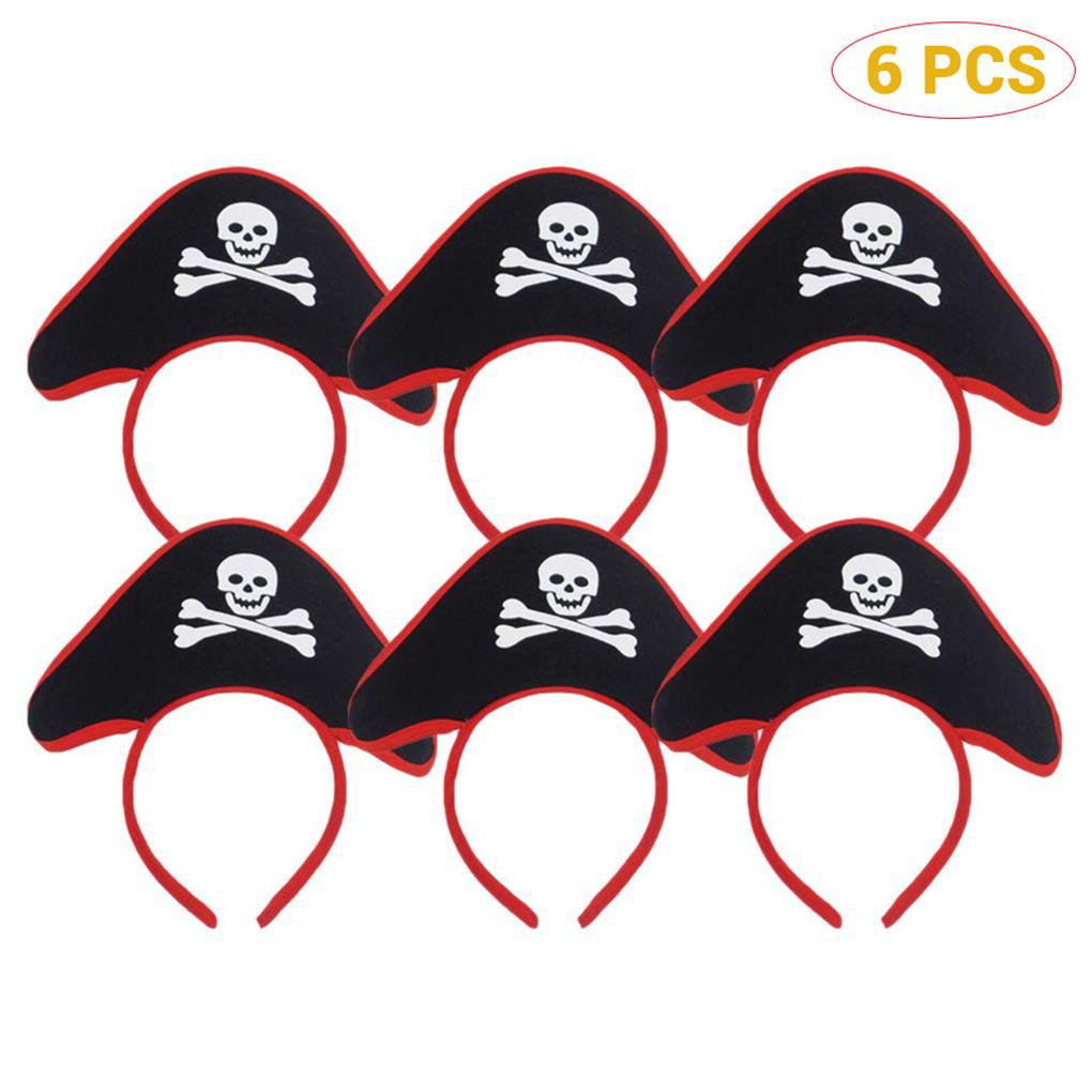 Set 6 Băng Đô Mũ Cướp Biển Hóa Trang Halloween