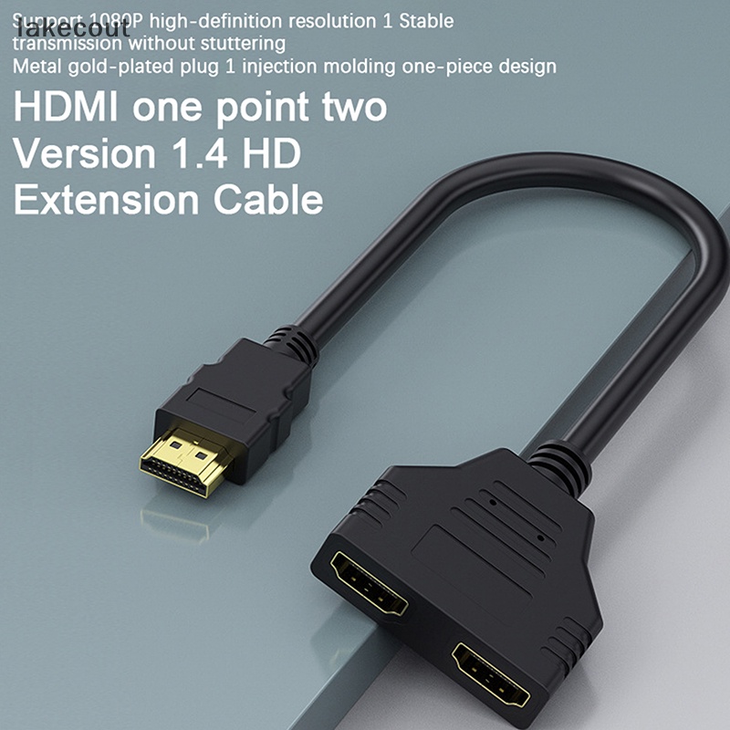 Dây Cáp Chia Cổng HDMI 1.4 1 Sang 2 Cổng HD 1 / 2 Chất Lượng Cao