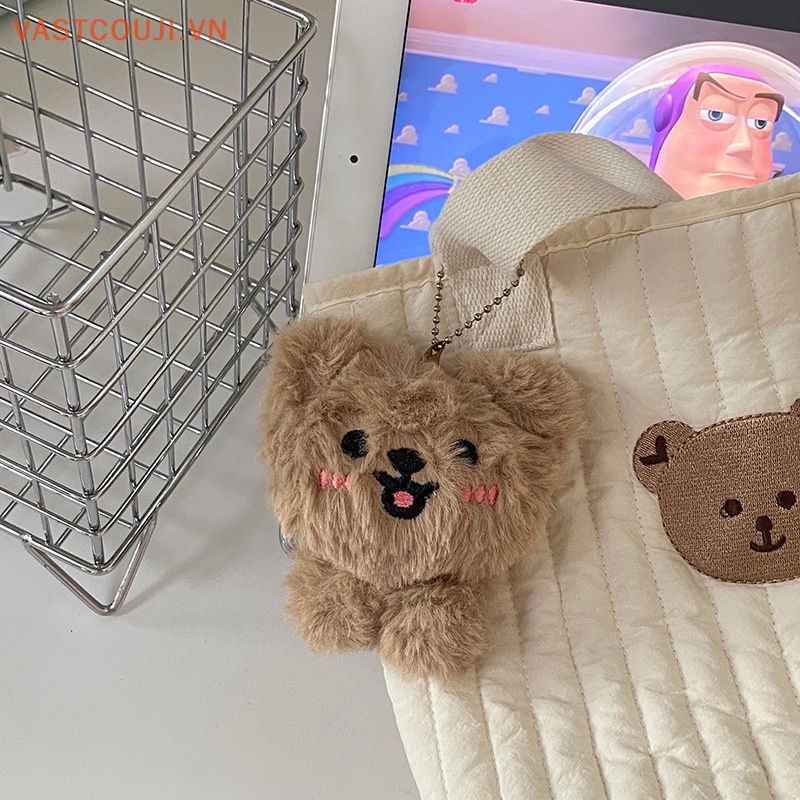 Móc Khóa Hình Gấu Bông VASTJI 9cm Dễ Thương
