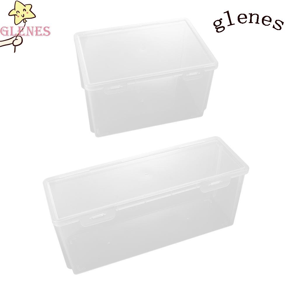 GLENES Hộp Đựng Bánh Mì Kín Khí Trong Suốt Cho Tủ Lạnh