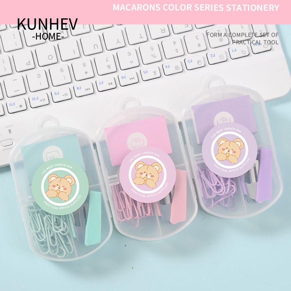 KUNHEV Dụng Cụ Dập Ghim Mini Bằng Kim Loại Tiện Dụng Cho Trường Học