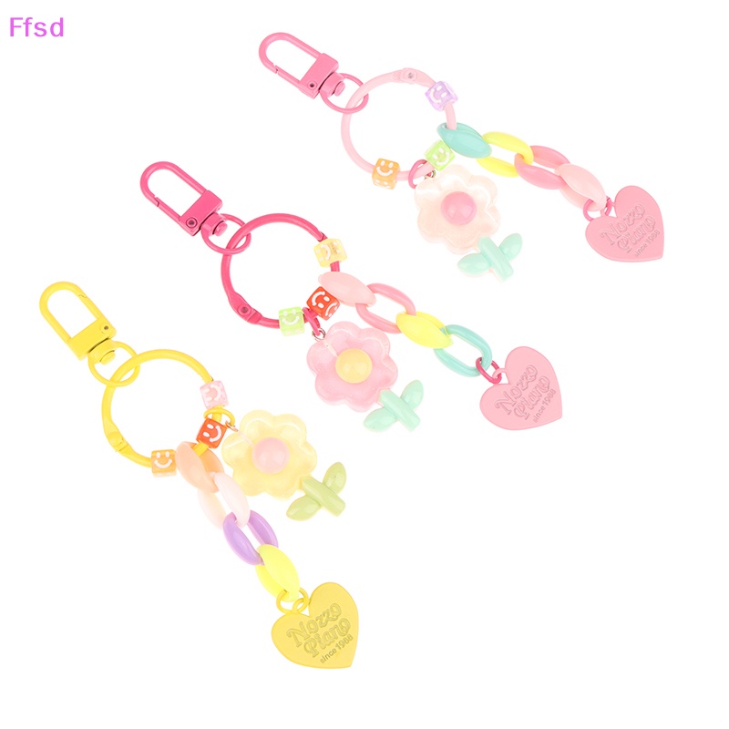 {Ffsd} Móc Chìa Khóa Hình Hoa Tulip Dễ Thương Trang Trí Ba Lô / Ô Tô * Bán Chạy