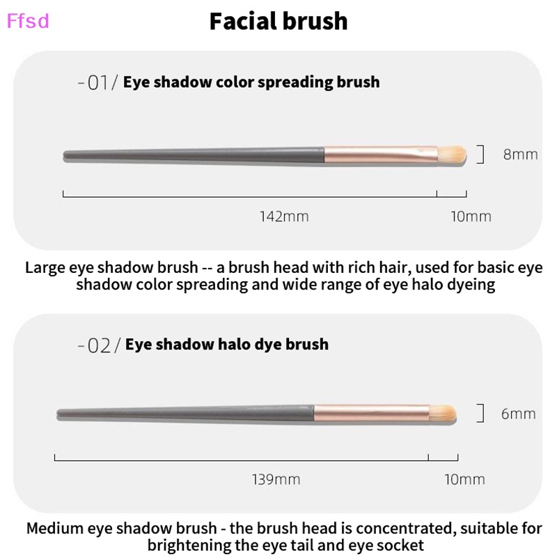 Set 3 Cọ Trang Điểm Phấn Mắt Mềm Mại Chuyên Nghiệp Cho Nữ