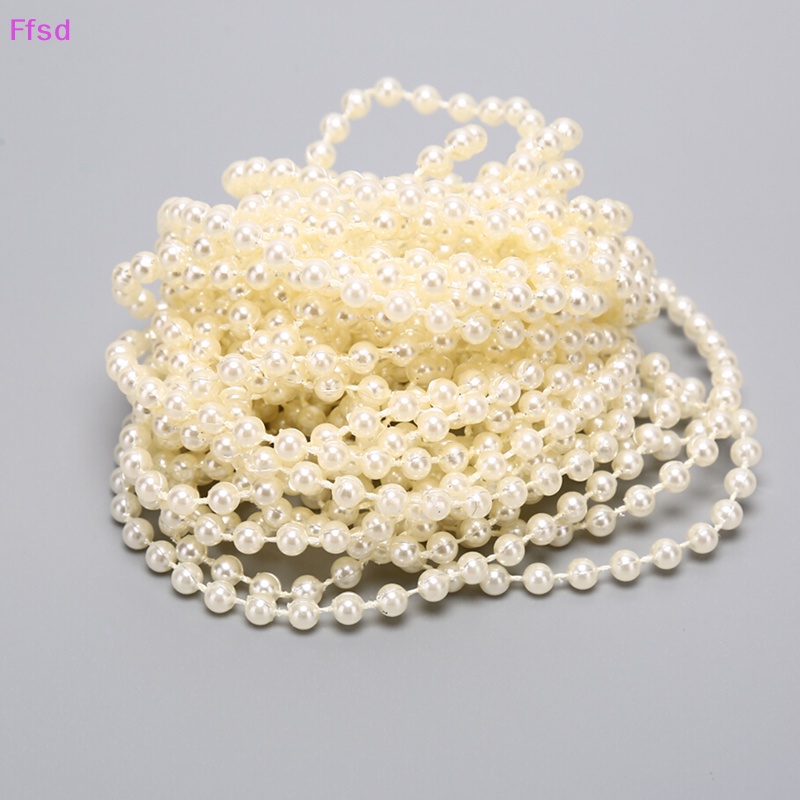 {Ffsd} Dây Hạt Ngọc Trai Tròn ABS Làm Đồ Trang Sức Thủ Công Trang Trí Đầm Cưới * Bán Chạy