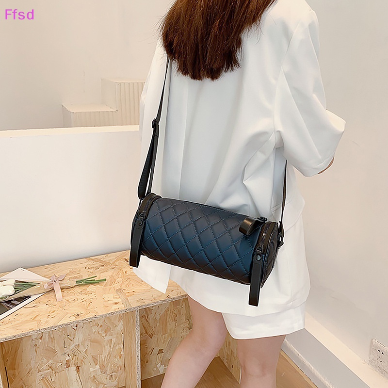 {Ffsd} Túi Đeo Chéo Một Bên Vai / Đeo Trước Ngực Đa Năng Hình Trụ Phong Cách Hàn Quốc Cao Cấp Dành Cho Nam Nữ * Bán Chạy