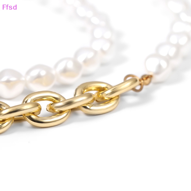 {Ffsd} Vòng Cổ Choker Phối Hạt Ngọc Trai Rỗng Thời Trang Làm Quà Tặng Cho Nữ