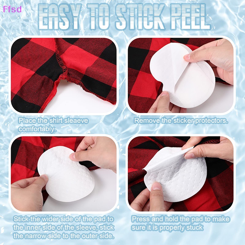 Set 10 / 30 Miếng Dán Thấm Hút Mồ Hôi Cho Vùng Da Dưới Cánh Tay