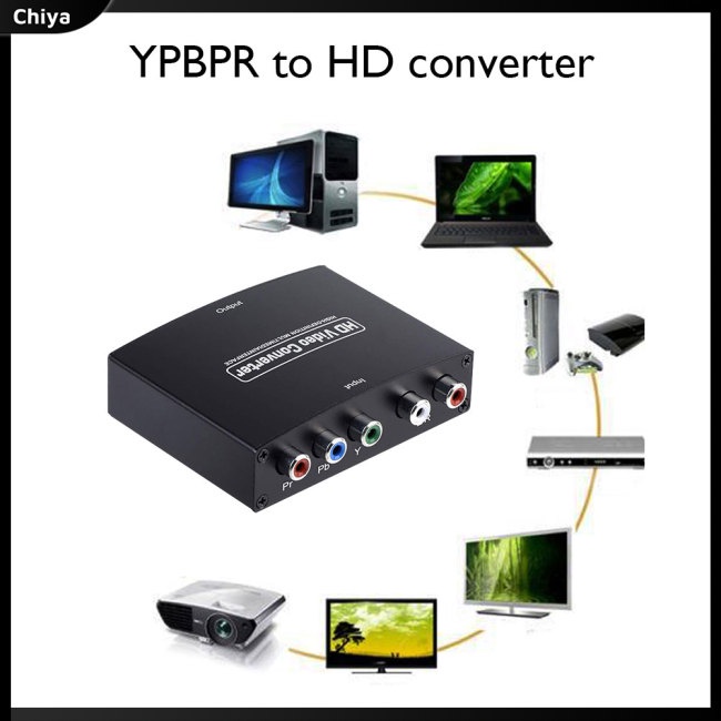 Bộ Chuyển Đổi Âm Thanh / Video Ypbpr R / L Sang HD-MI 1080p Cho Máy Chiếu Dvd Hdtv