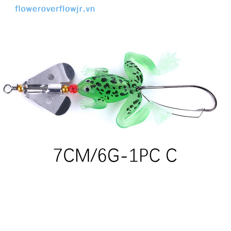 Mồi Câu Cá Giả Hình Ếch Mềm 4 Màu Chất Lượng Cao