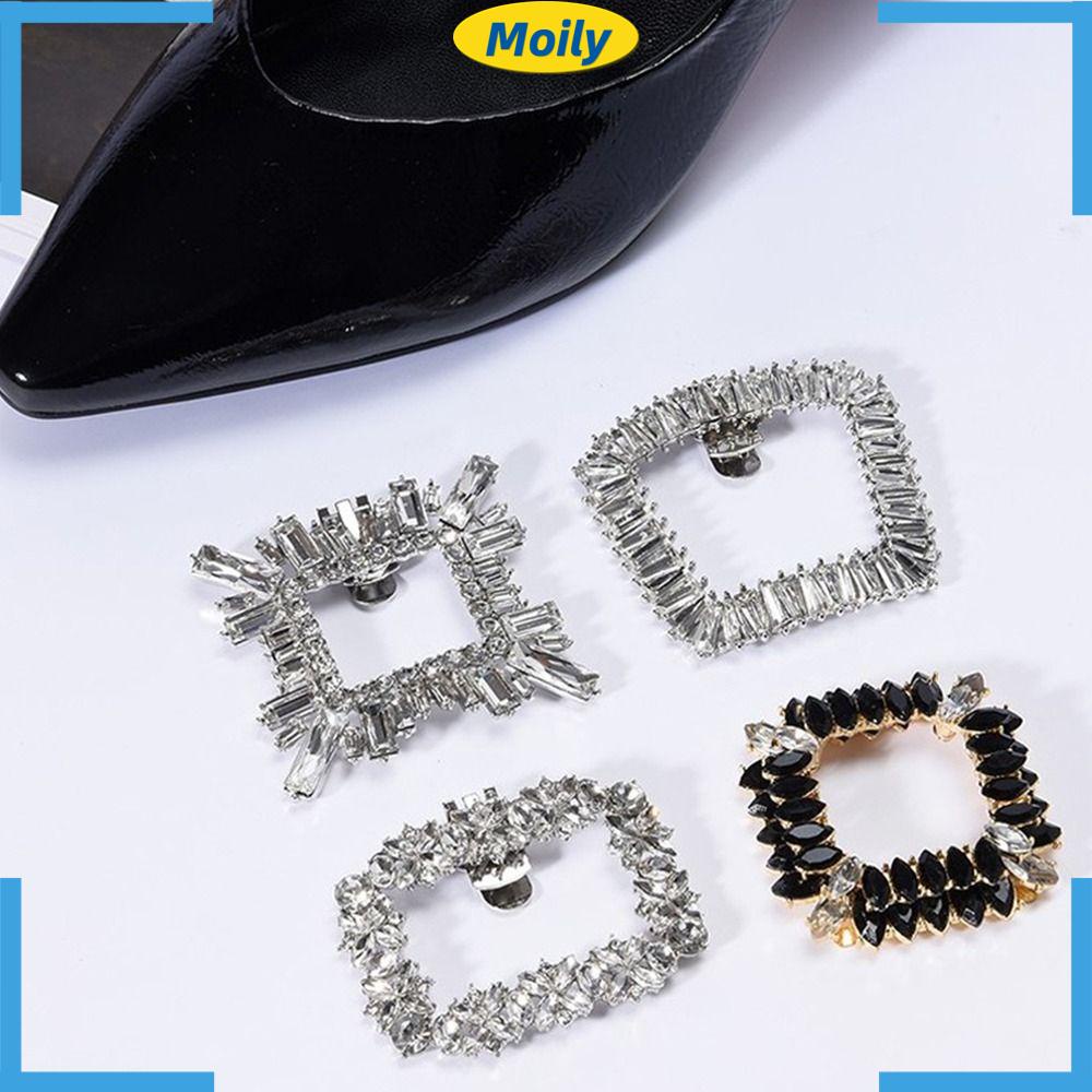 MOILYVN Cặp Kẹp Pha Lê Trang Trí Giày Cao Gót