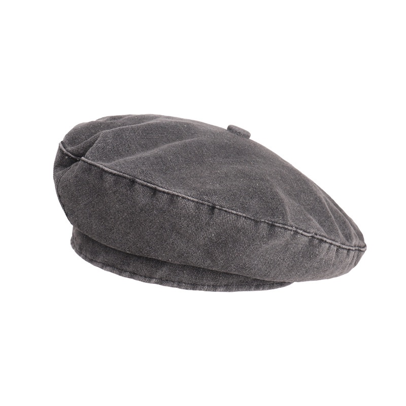Mũ Beret Denim Phong Cách Retro Nhật Bản Mùa Hè Đơn Giản Cho Nữ