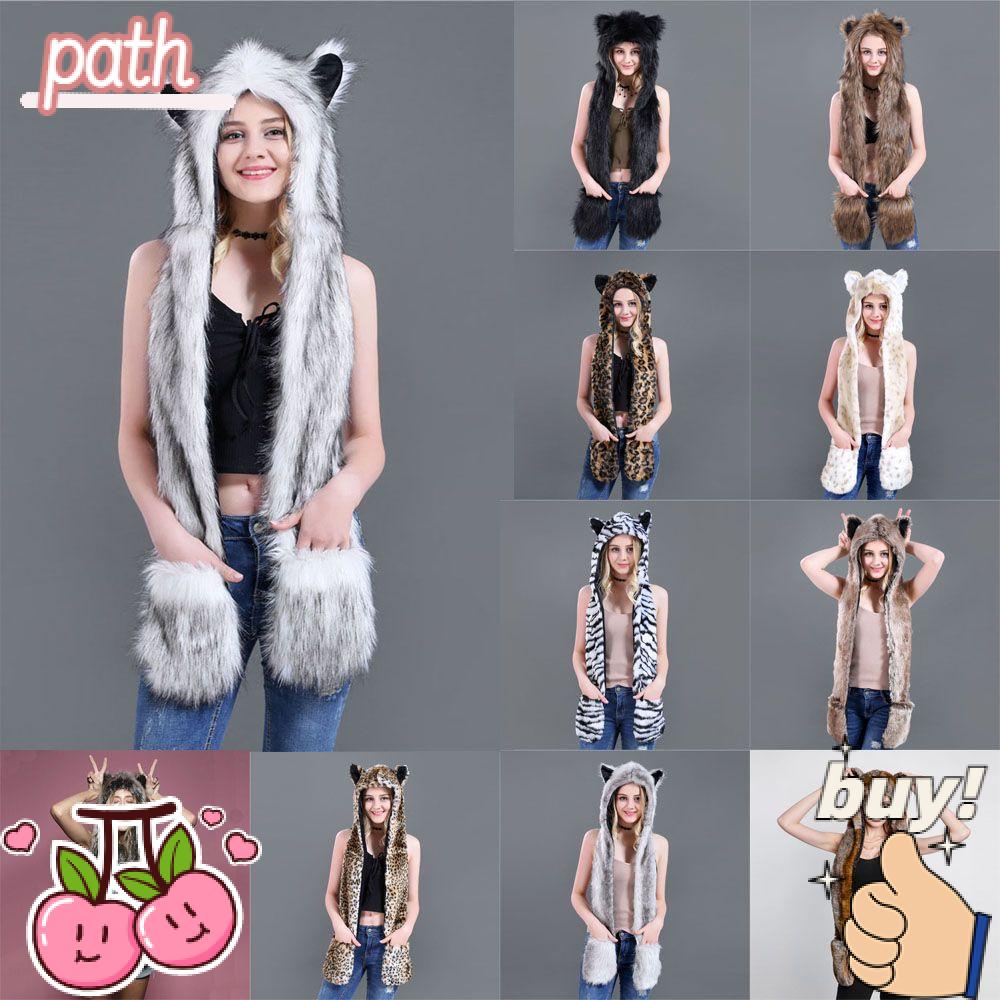 PATH Mũ Lông Kèm Khăn Choàng Cổ Và Găng Tay Giữ Ấm Mùa Đông