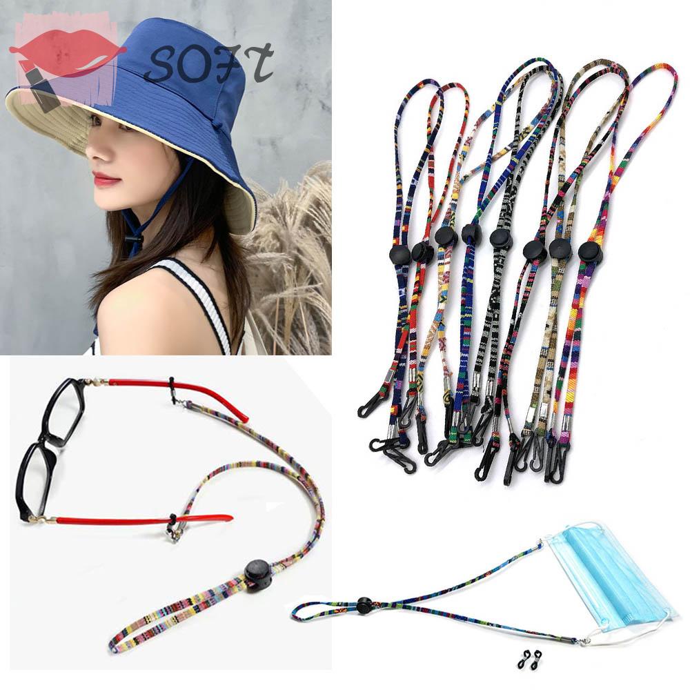 SOFTNESS Dây Đeo Mắt Kính Gắn Tai Không Để Lại Dấu Vết Phong Cách Dân Tộc