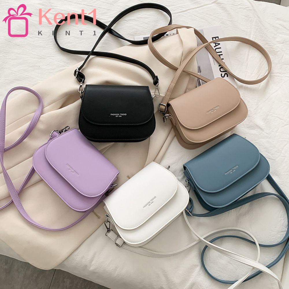 KENT1 Túi Xách Đeo Vai Màu Trơn Thời Trang Đơn Giản