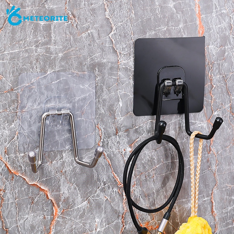 Móc Treo Khăn Dán Tường Bằng Thép Không Gỉ PVC Chịu Tải Mạnh Đa Năng