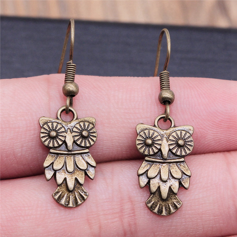Bông Tai Handmade Hình Cú Mèo Thời Trang