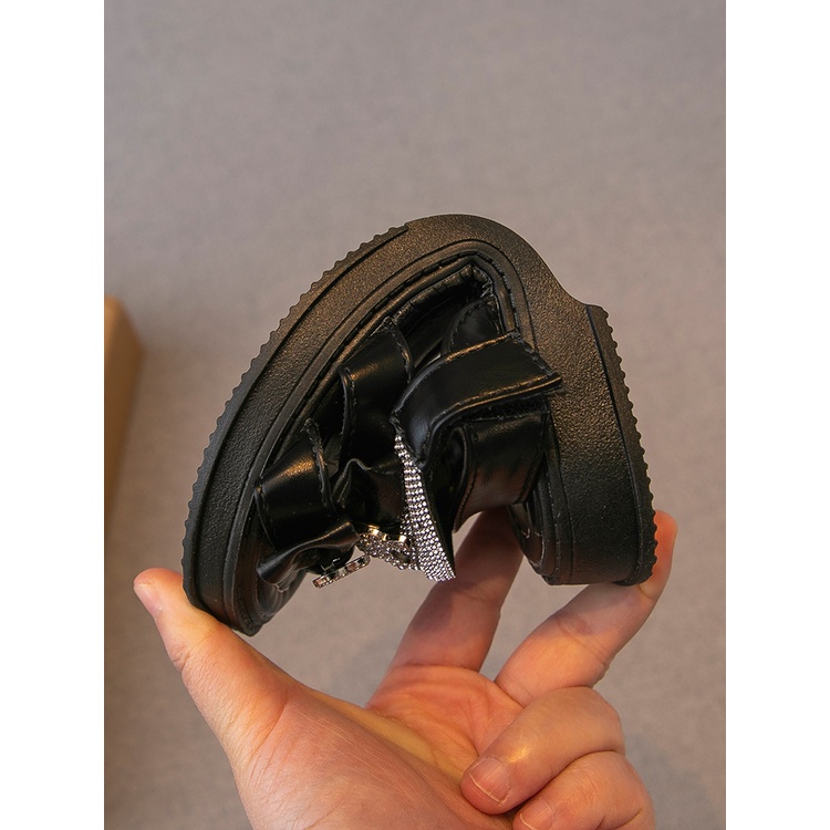 Dép sandal quai hậu cho bé gái sz 23-37, Xăng đan bé gái đính 2 nơ kèm tag gấu,hai quai dán đính đá lấp lánh [kieusashop