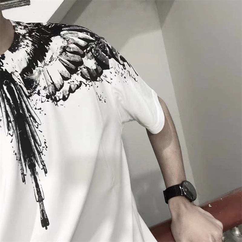 Ma-rc-lo- BEL-ONG Áo Thun Tay Ngắn Thời Trang Đường Phố Chất Lượng Cao