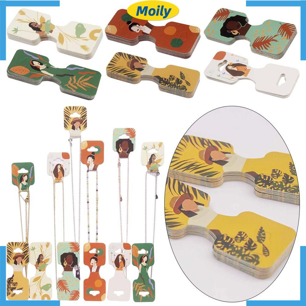 MOILYVN Set 100 Tấm Giấy Trưng Bày Trang Sức 9.5 * 3cm