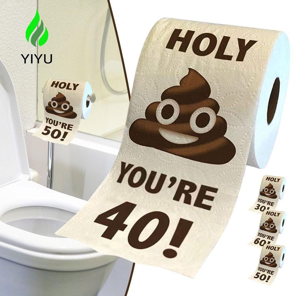 YIYU Ghế Đẩu Cuộn Giấy Vệ Sinh Bằng Gỗ In Họa Tiết Độc Đáo Thoải Mái Tiện Dụng Cho Nhà Bếp