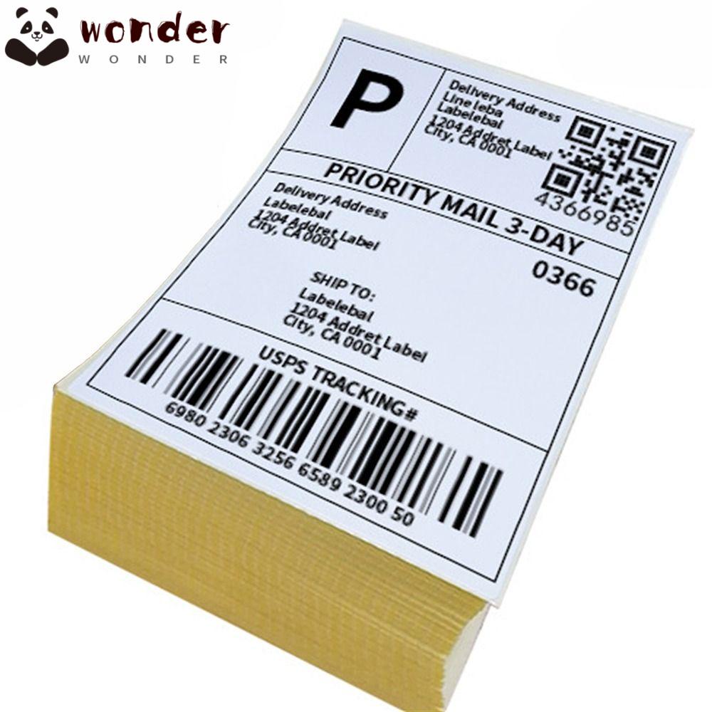 WONDER Bộ 500 Nhãn Dán Nhiệt Trực Tiếp 10 * 15cm Màu Trắng 4x6 ''