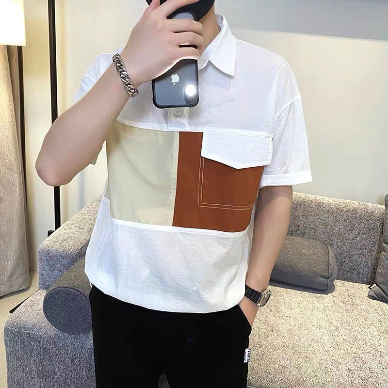Áo polo Mỏng Tay Ngắn Thời Trang Mùa Hè Dễ Phối Đồ Cho Nam