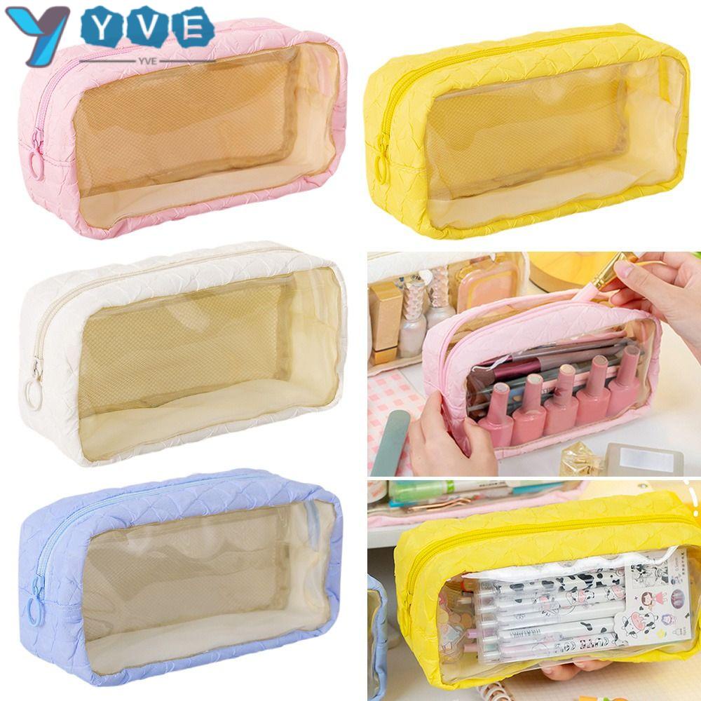 YVE Túi Đựng Bút Chì Cỡ Lớn Phối Khóa Kéo Thiết Kế Sáng Tạo