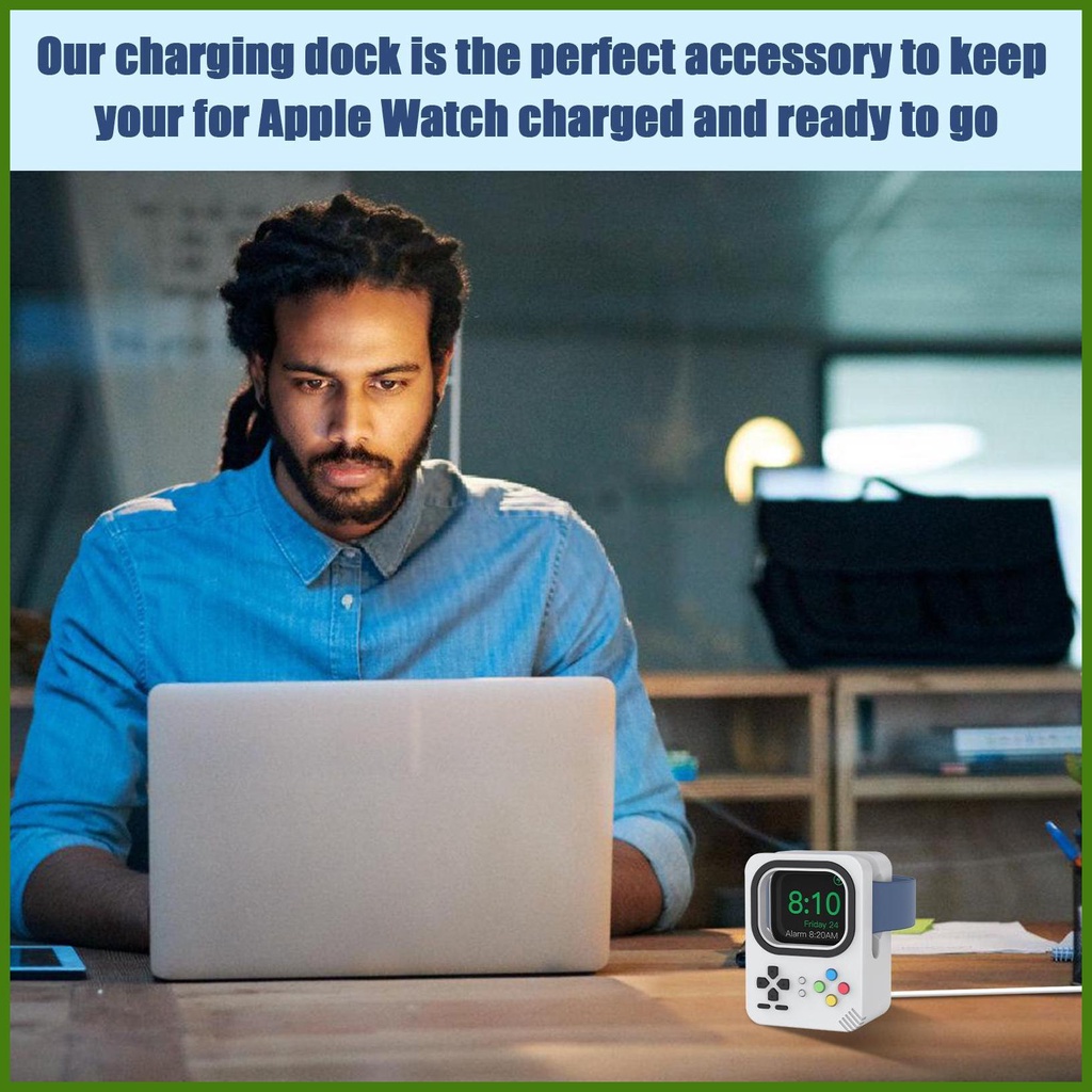 Giá Đỡ Sạc Đồng Hồ Bằng Silicon Để Bàn Tiện Lợi