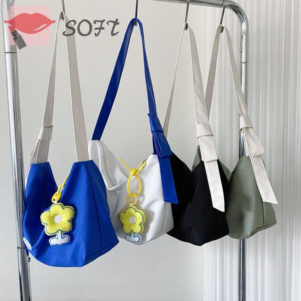SOFTNESS Túi Tote Đeo Vai Cỡ Lớn Thiết Kế Đơn Giản Cho Nữ