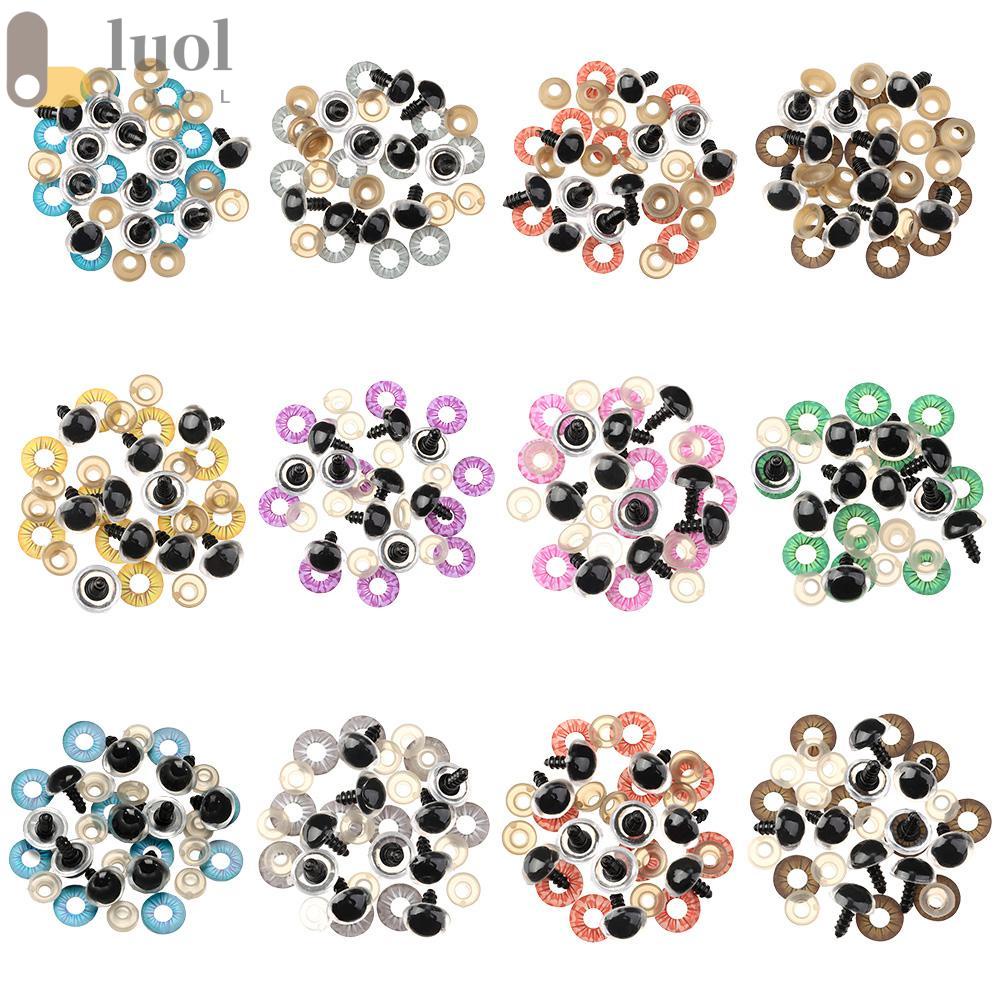 LUOL Set 10 / 5 Cặp Mắt Nhựa Kèm Vòng Đệm Cho Búp Bê
