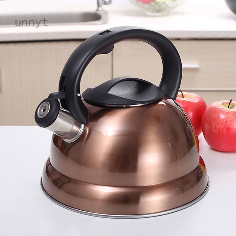 Ấm Đun Nước Bằng Thép Không Gỉ Đáy Phẳng Dày Dặn Cho Bếp Ga