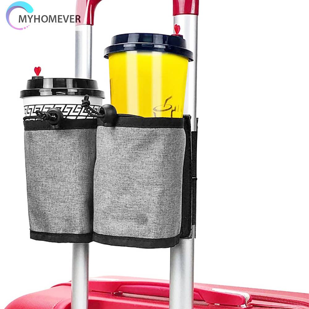 Giá Đỡ Cốc 2 Ngăn Bằng Vải Oxford Thoáng Khí Tiện Dụng Mang Theo Du Lịch