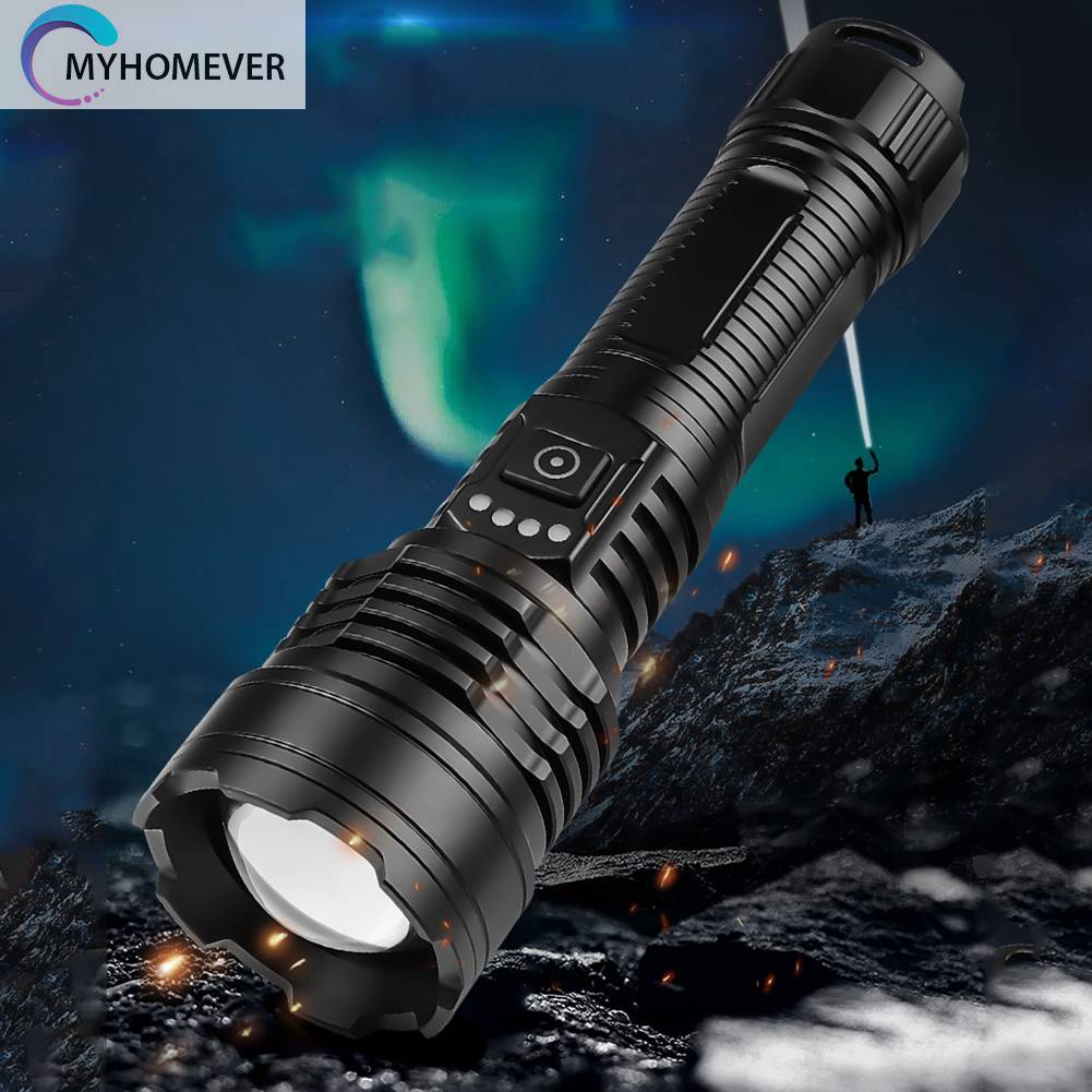 Đèn Pin Cầm Tay 2500LM Sạc Được Loại C Dùng Khi Đi Cắm Trại