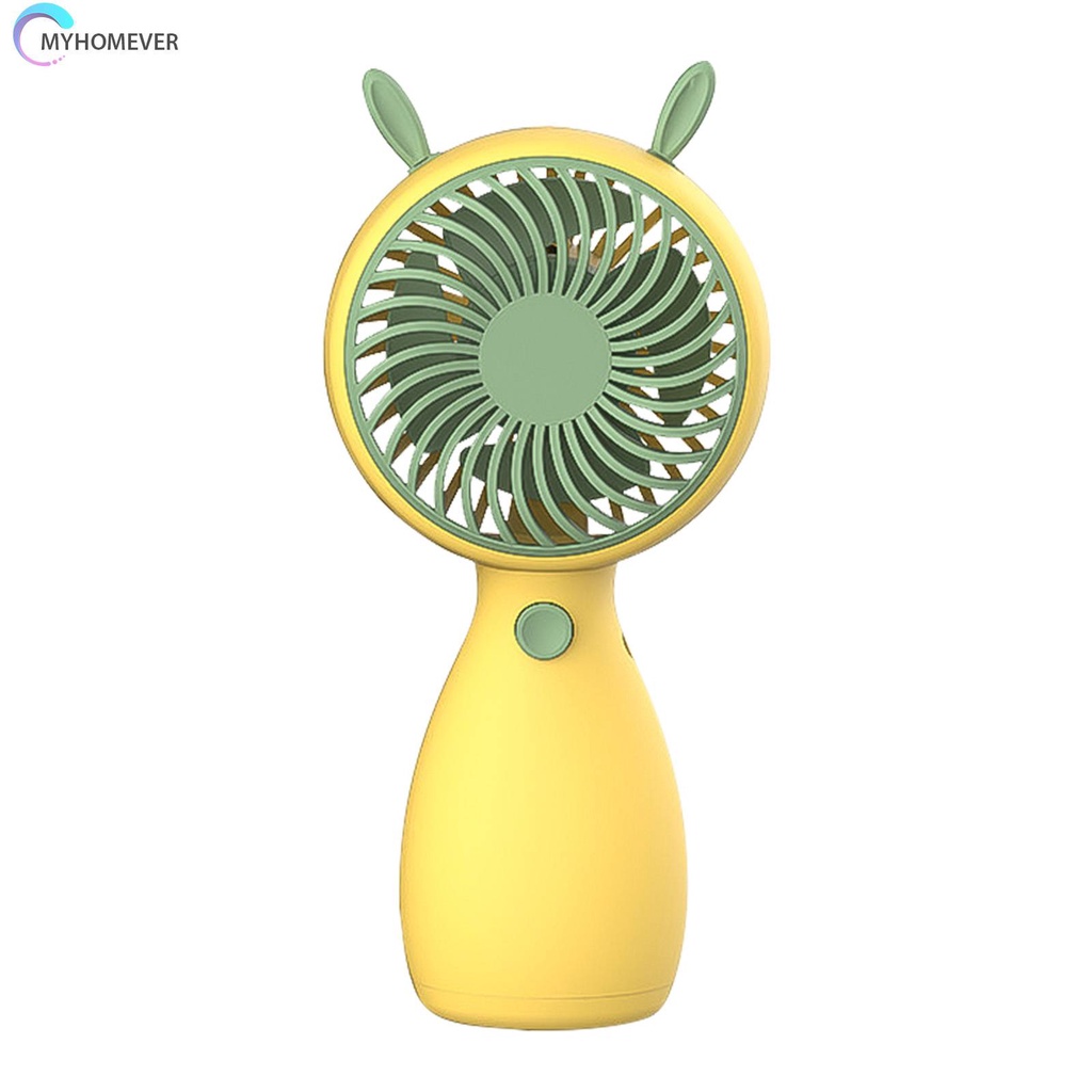 Quạt Làm Mát Mini Cầm Tay Họa Tiết Hoạt Hình Có Cổng Sạc USB Cho Văn Phòng /