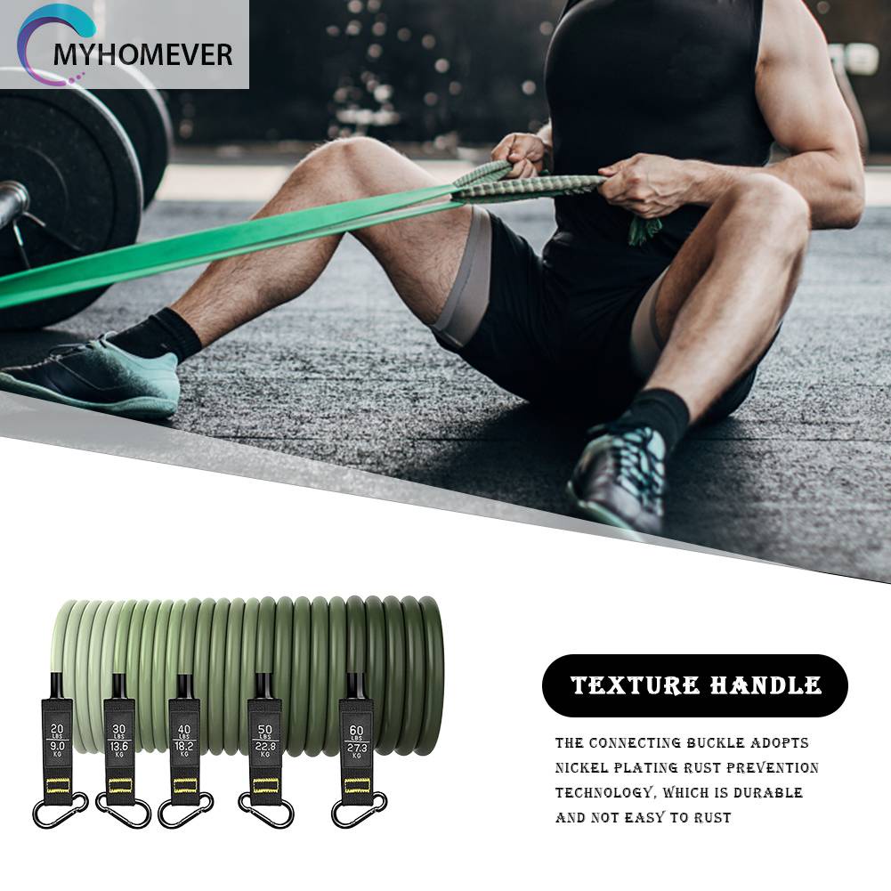 Set 11 Dụng Cụ Dây Kéo Đàn Hồi Hỗ Trợ Tập Thể Hình Chống Trượt