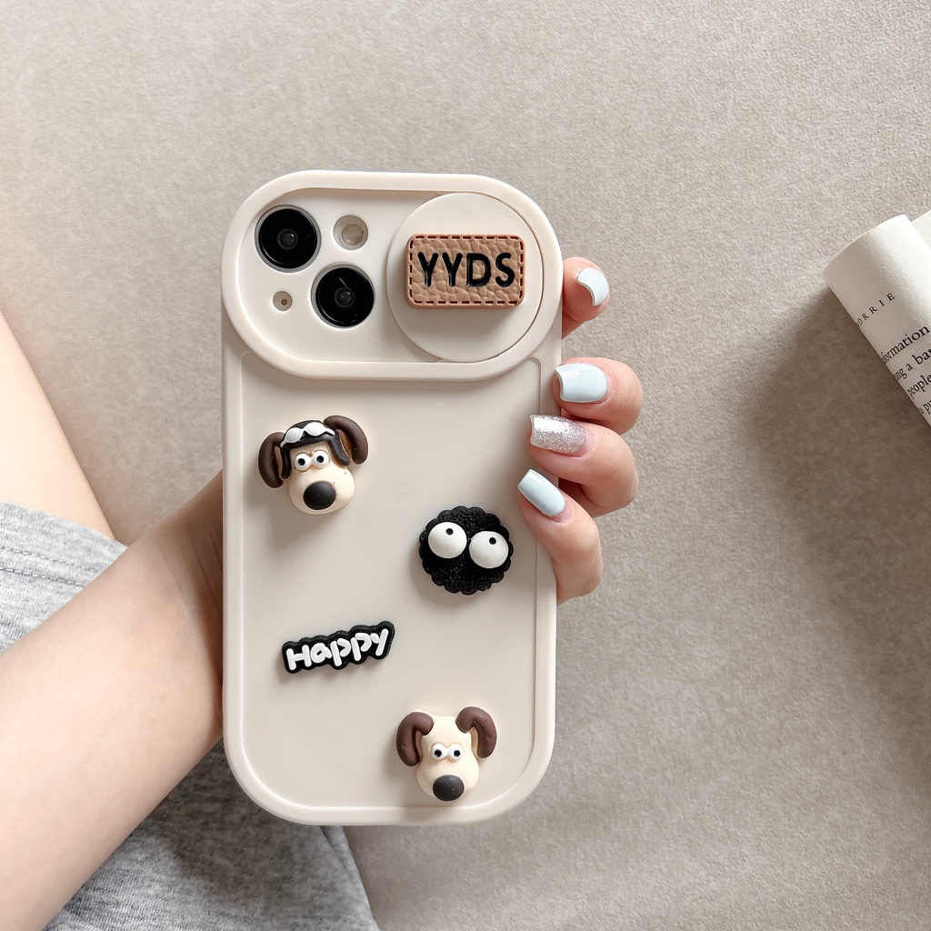 Ốp Điện Thoại Mềm Chống Sốc In Hình Chú Chó Hoạt Hình Dễ Thương Cho iPhone 14 13 12PRO max 13pro max 11
