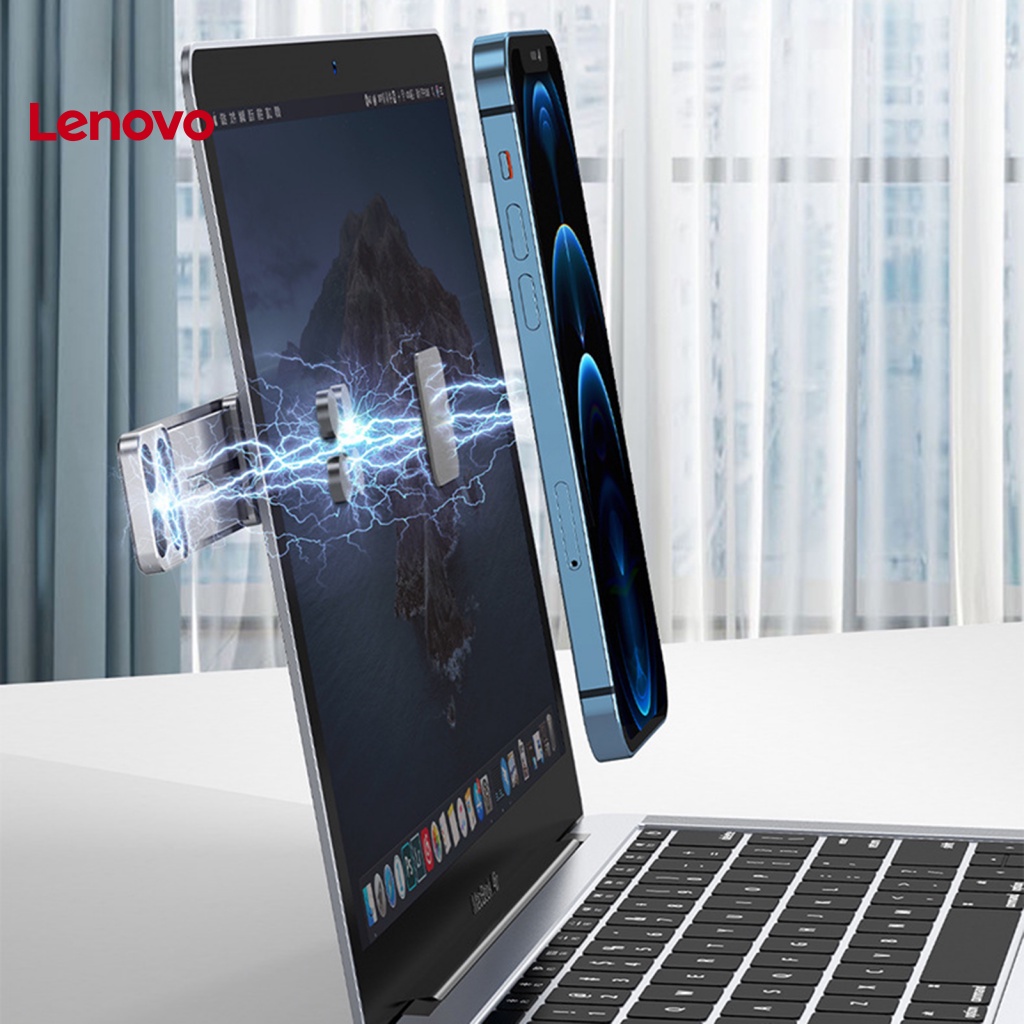 Giá Đỡ Laptop / Notebook / Điện Thoại Bằng Hợp Kim Nhôm Từ Tính Hai Mặt Hình Hoa Hướng Dương Có Thể Điều Chỉnh