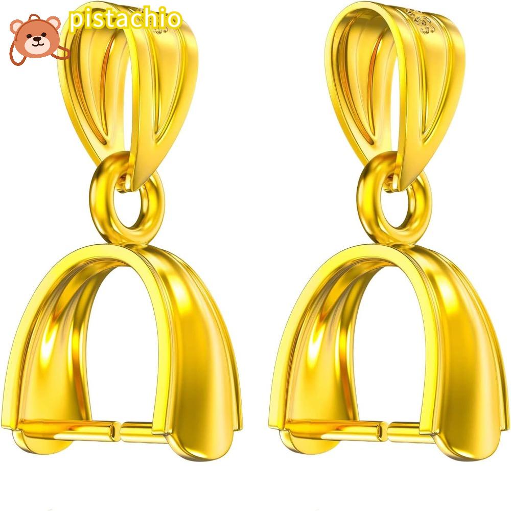 PISTA Móc Khóa Vòng Cổ Bằng Hợp Kim Bạc Chiều Cao 5.5mm Rộng 4.3mm