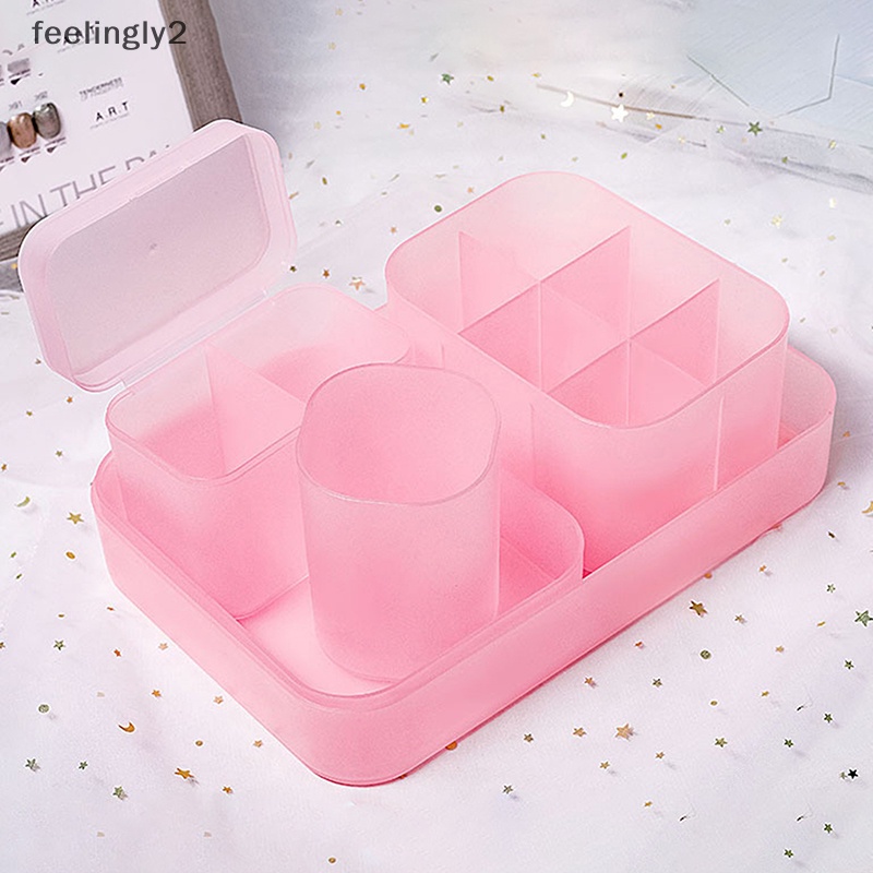 Set 5 Hộp Đựng Cọ Trang Điểm / Son Môi / Dụng Cụ Làm Móng Tại Nhà