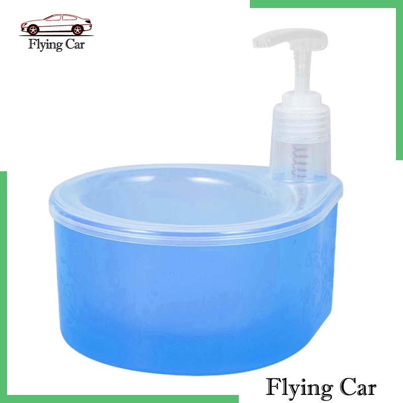 Bình Đựng Xà Phòng Dạng Lỏng 1L 2 Trong 1 Kèm Giá Đỡ Xốp Tiện Dụng Cho Gia Đ