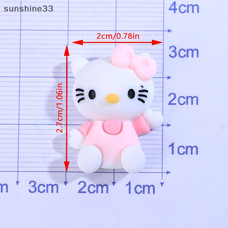 Bộ 10 Phụ Kiện Trang Trí Tóc Hình Động Vật Hoạt Hình Bằng Nhựa Resin DIY